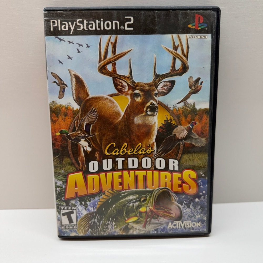 Cabelas Outdoor Adventures Sony PlayStation 2 PS2 Game Hunting Fishing 2009